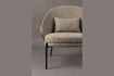 Miniature Fauteuil en tissu beige Rodin 2