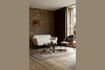 Miniature Fauteuil en tissu beige Rodin 9