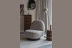 Miniature Fauteuil en tissu blanc cassé Eden 2
