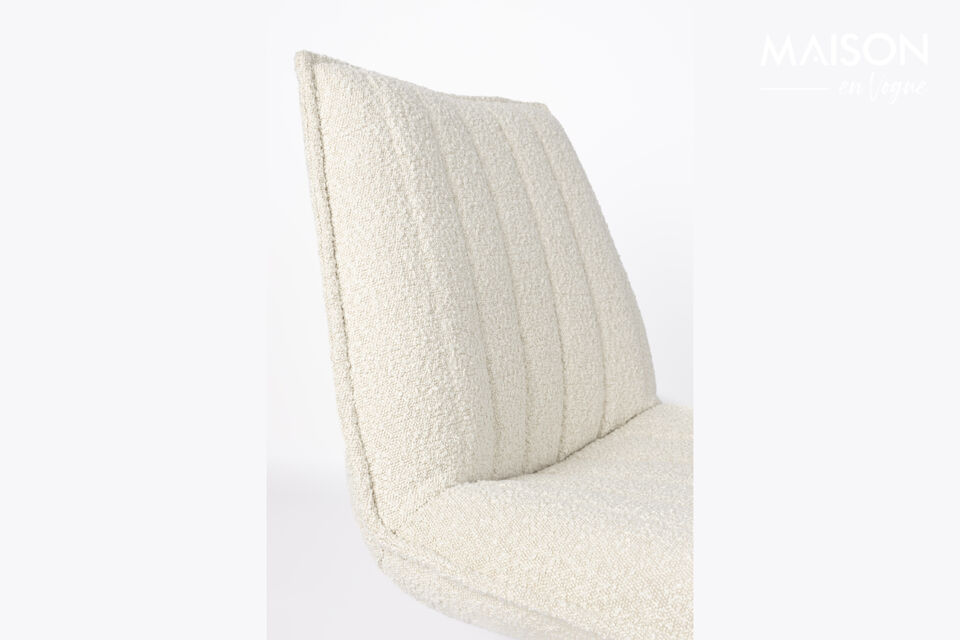 Les tissus bouclés moelleux offrent une assise particulièrement agréable