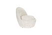 Miniature Fauteuil en tissu blanc Nash 3
