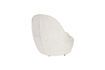 Miniature Fauteuil en tissu blanc Nash 4