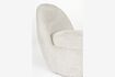 Miniature Fauteuil en tissu blanc Nash 8