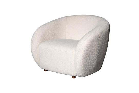 Fauteuil en tissu blanc Oxygène