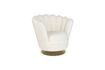 Miniature Fauteuil en tissu blanc Shells 1