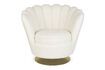 Miniature Fauteuil en tissu blanc Shells 7