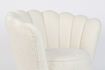 Miniature Fauteuil en tissu blanc Shells 13