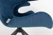 Miniature Fauteuil en tissu bleu Mia 6