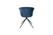 Miniature Fauteuil en tissu bleu Mia 9