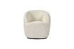 Miniature Fauteuil en tissu bouclé blanc Porterville 5