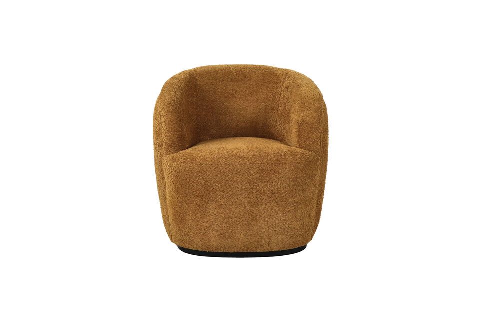 Découvrez le fauteuil individuel Porterville en camel de la marque Pomax