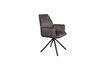 Miniature Fauteuil en tissu brun Jamie 3