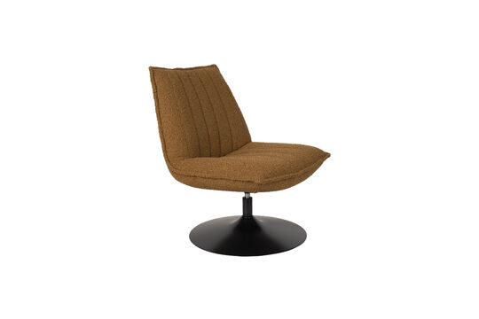 Fauteuil en tissu brun Jax Détouré