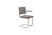 Miniature Fauteuil en tissu côtelé gris foncé Ridge Kink Rib 2