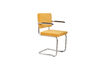 Miniature Fauteuil en tissu côtelé jaune Ridge Kink Rib 12