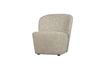 Miniature Fauteuil en tissu crème Lofty 4