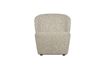 Miniature Fauteuil en tissu crème Lofty 1