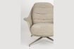 Miniature Fauteuil en tissu et bois d'eucalyptus Beige Philly 8