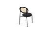 Miniature Fauteuil en tissu et rotin noir Webbing 7