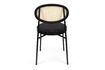 Miniature Fauteuil en tissu et rotin noir Webbing 8