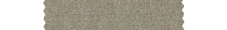 Mise en avant matière Fauteuil en tissu gris clair Explore