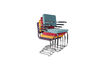 Miniature Fauteuil en tissu gris clair Ridge Kink Rib 10