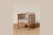 Miniature Fauteuil en tissu gris Empire 1