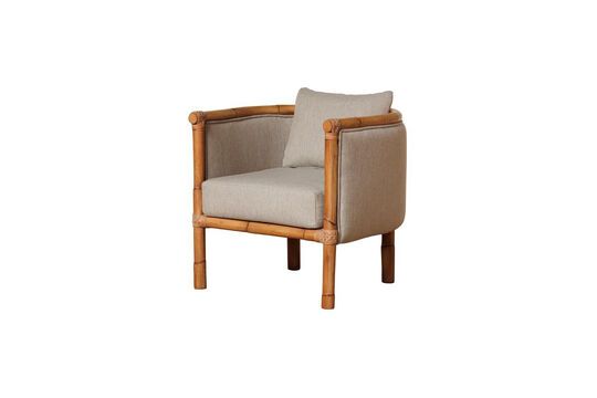 Fauteuil en tissu gris Empire Détouré