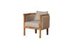 Miniature Fauteuil en tissu gris Empire 7