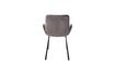 Miniature Fauteuil en tissu gris foncé Brit 9