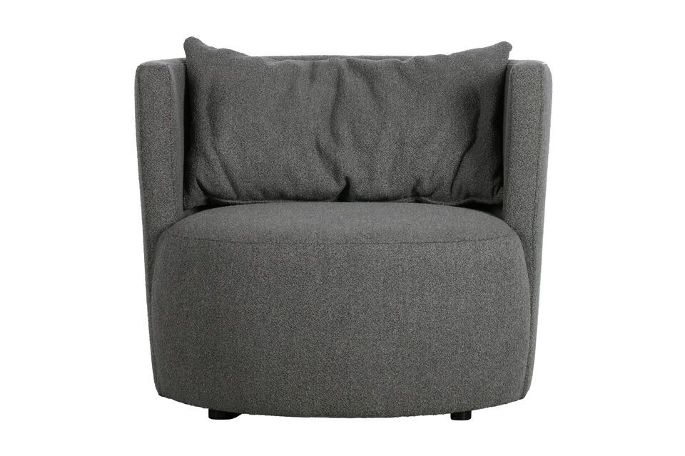 Fauteuil en tissu gris foncé Explore Vtwonen