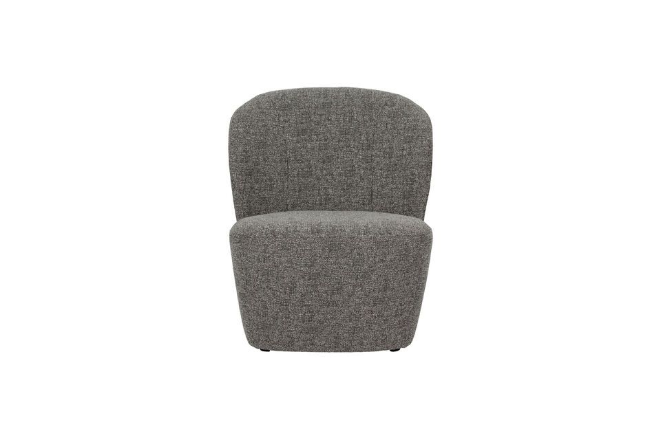 Fauteuil en tissu gris foncé Lofty Vtwonen