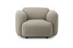 Miniature Fauteuil en tissu gris Swell 1