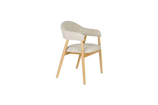 Fauteuil en tissu marron clair Indy Détouré
