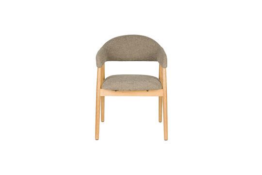 Fauteuil en tissu marron foncé Indy Détouré