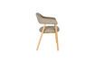 Miniature Fauteuil en tissu marron foncé Indy 5