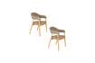 Miniature Fauteuil en tissu marron foncé Indy 9