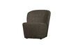 Miniature Fauteuil en tissu marron Lofty 3