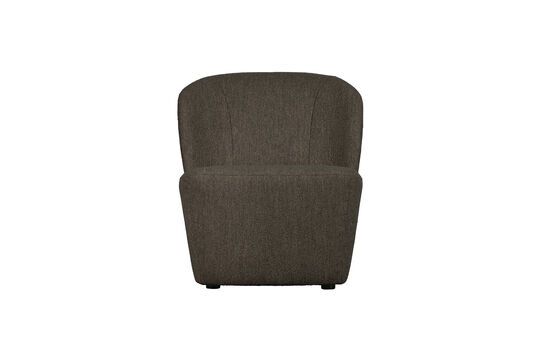 Fauteuil en tissu marron Lofty