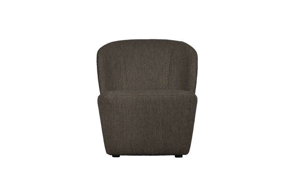 Fauteuil en tissu marron Lofty Vtwonen