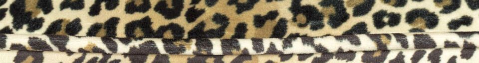 Mise en avant matière Fauteuil en tissu multicolore Panther