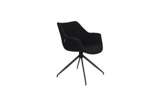 Fauteuil en tissu noir Doulton