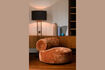 Miniature Fauteuil en tissu orange Tilbury 3