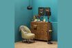 Miniature Fauteuil en tissu vert Cyrus 2