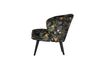 Miniature Fauteuil en velour imprimé de fleurs Bo 6