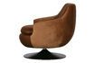 Miniature Fauteuil en velour marron Jada 5