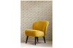 Miniature Fauteuil en velour ocre Sara 3