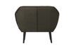 Miniature Fauteuil en velour vert chaud Rocco 6