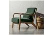 Miniature Fauteuil en velour vert Mark 1