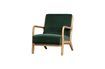 Miniature Fauteuil en velour vert Mark 4